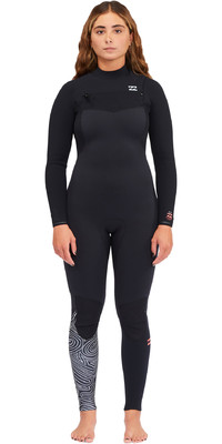 2023 Billabong Womens Furnace Comp 4/3mm Chest Zip Wetsuit ABJW100147 - Midnight Trails